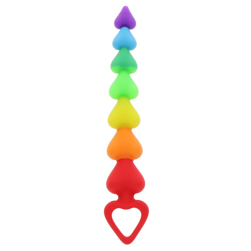 Rainbow Heart Beads Rainbow